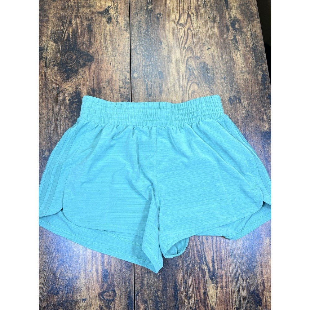 Adidas Womens Green High Rise 3" Pacer Woven Training Shorts‎ Size XL IS2174